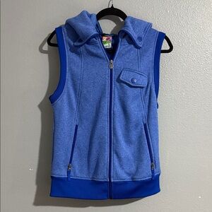 Burton Royal Blue Sleeveless Zip Hoodie Vest